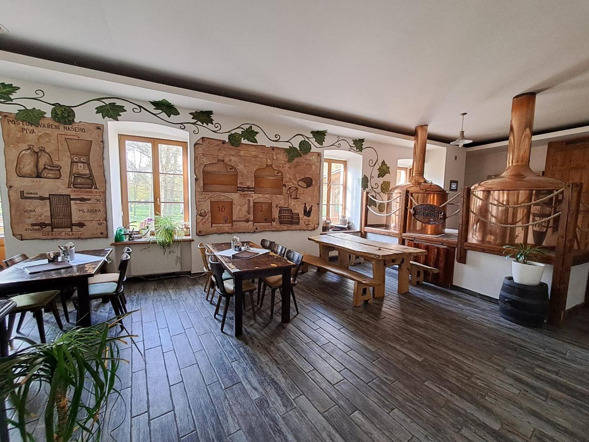 Pivovar A Penzion Grasel Český Rudolec Εξωτερικό φωτογραφία